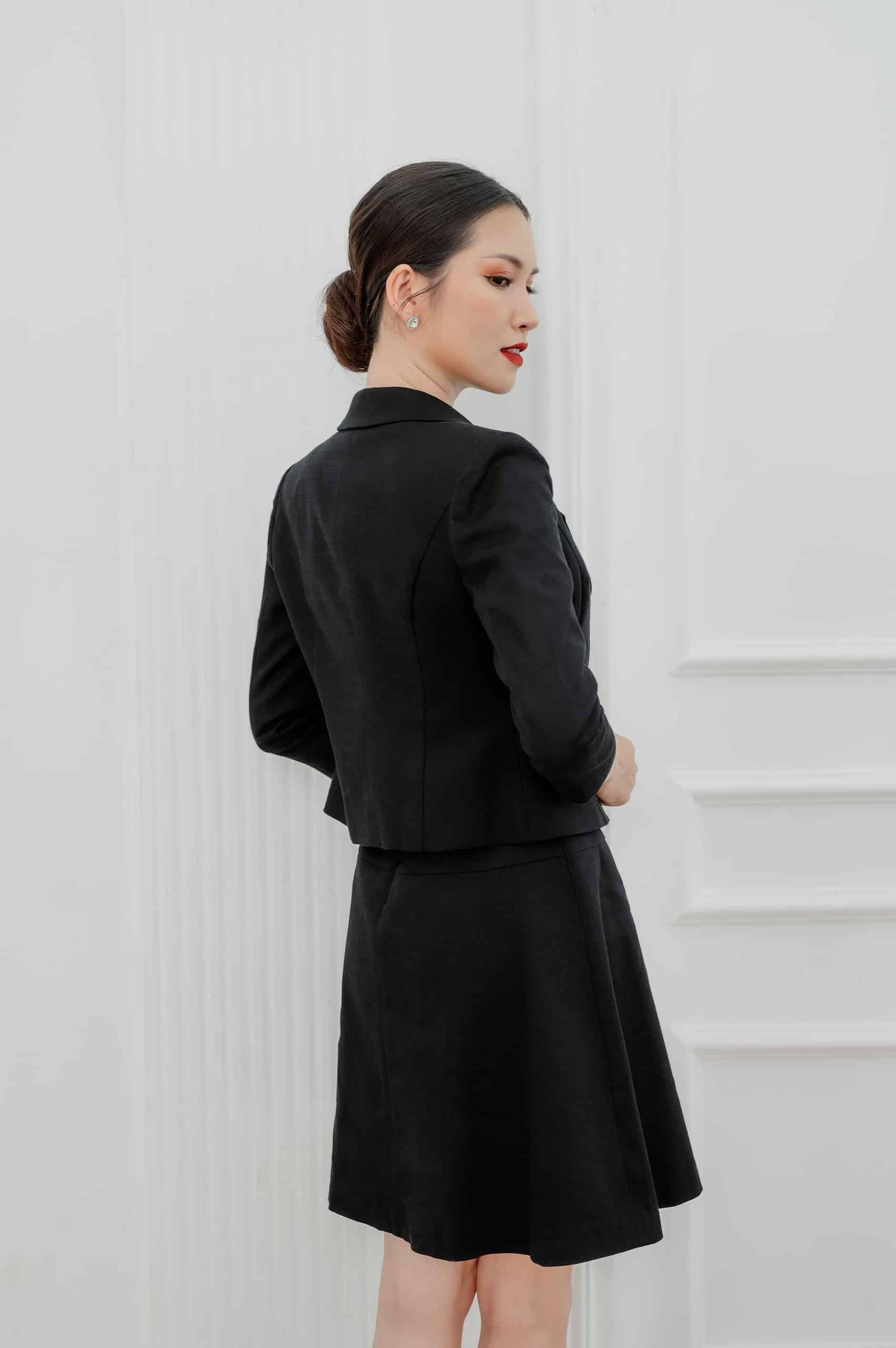 Bộ Vest nữ công sở tay lỡ quần dài (tặng kèm áo thun