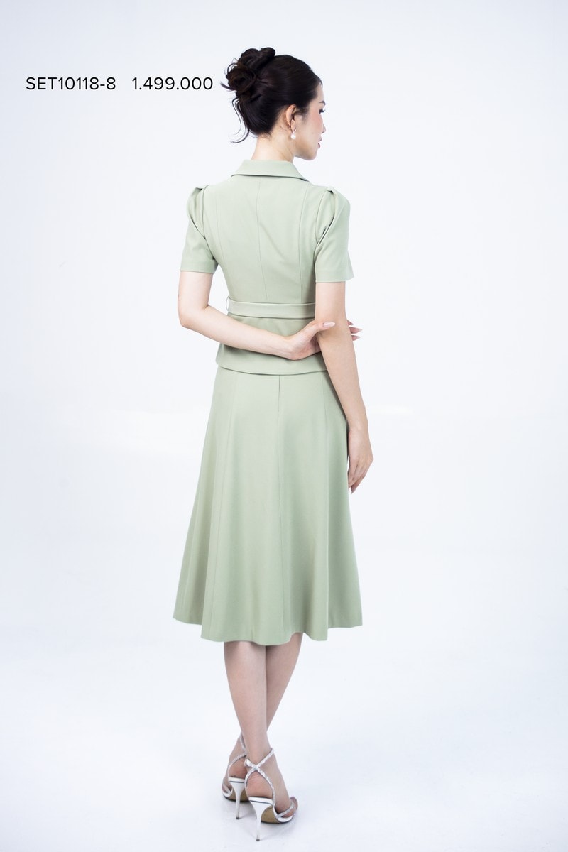 Đầm Dạ Tweed Phối Ren Sang Chảnh - Xinh Hết Chỗ Chê